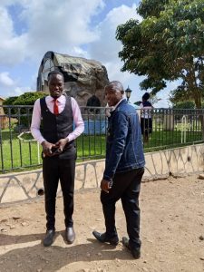 Our head teacher and one of the staff members
